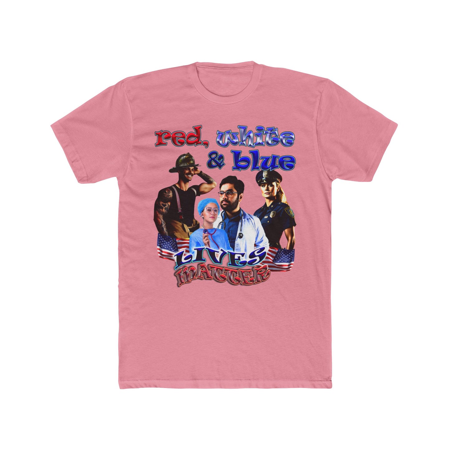 rw&b lives matter - Men's Cotton Crew Tee