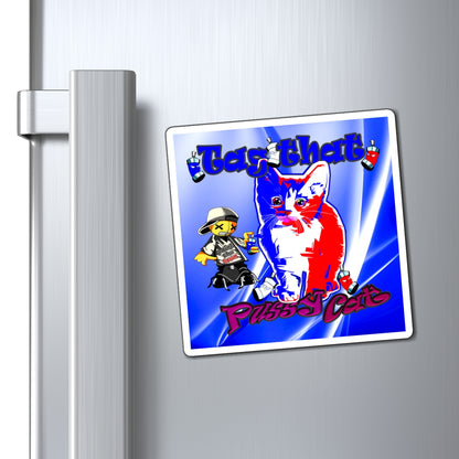 tag that - Magnets - (blue-white wave)