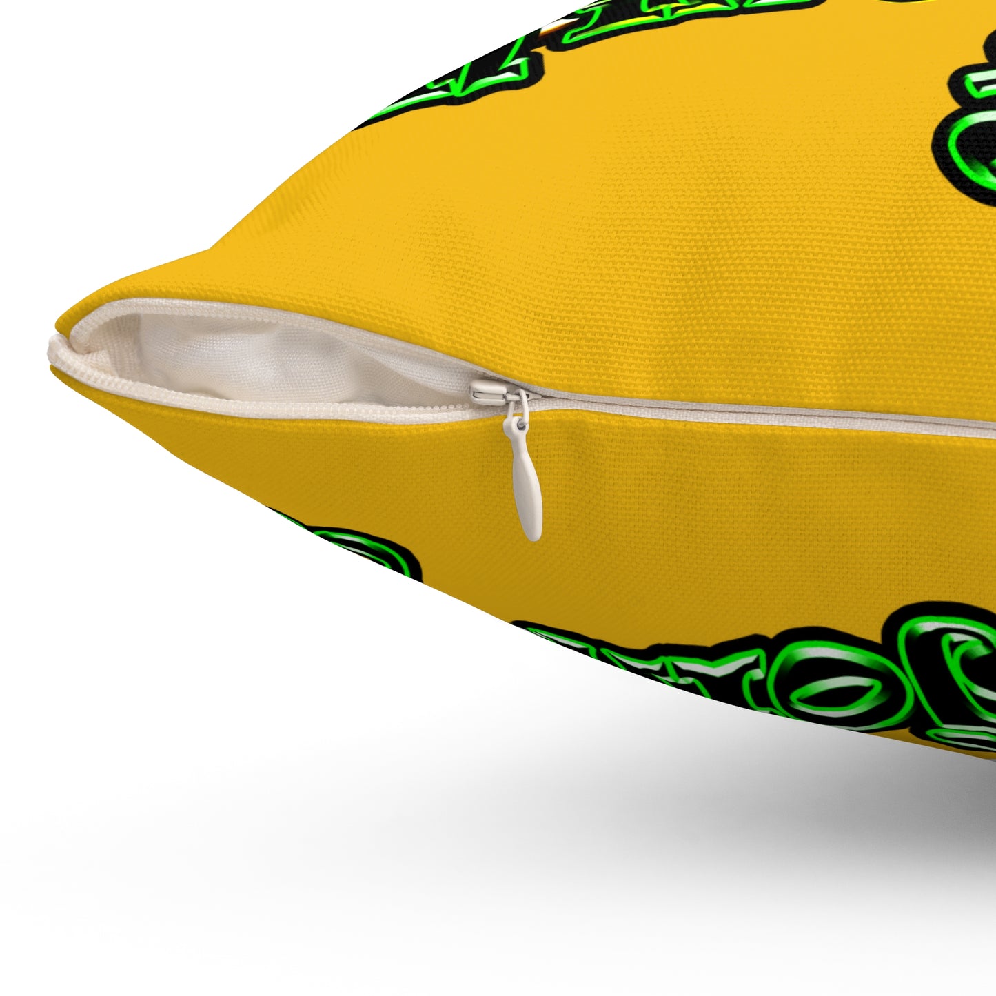 og - Spun Polyester Square Pillow - (yellow)