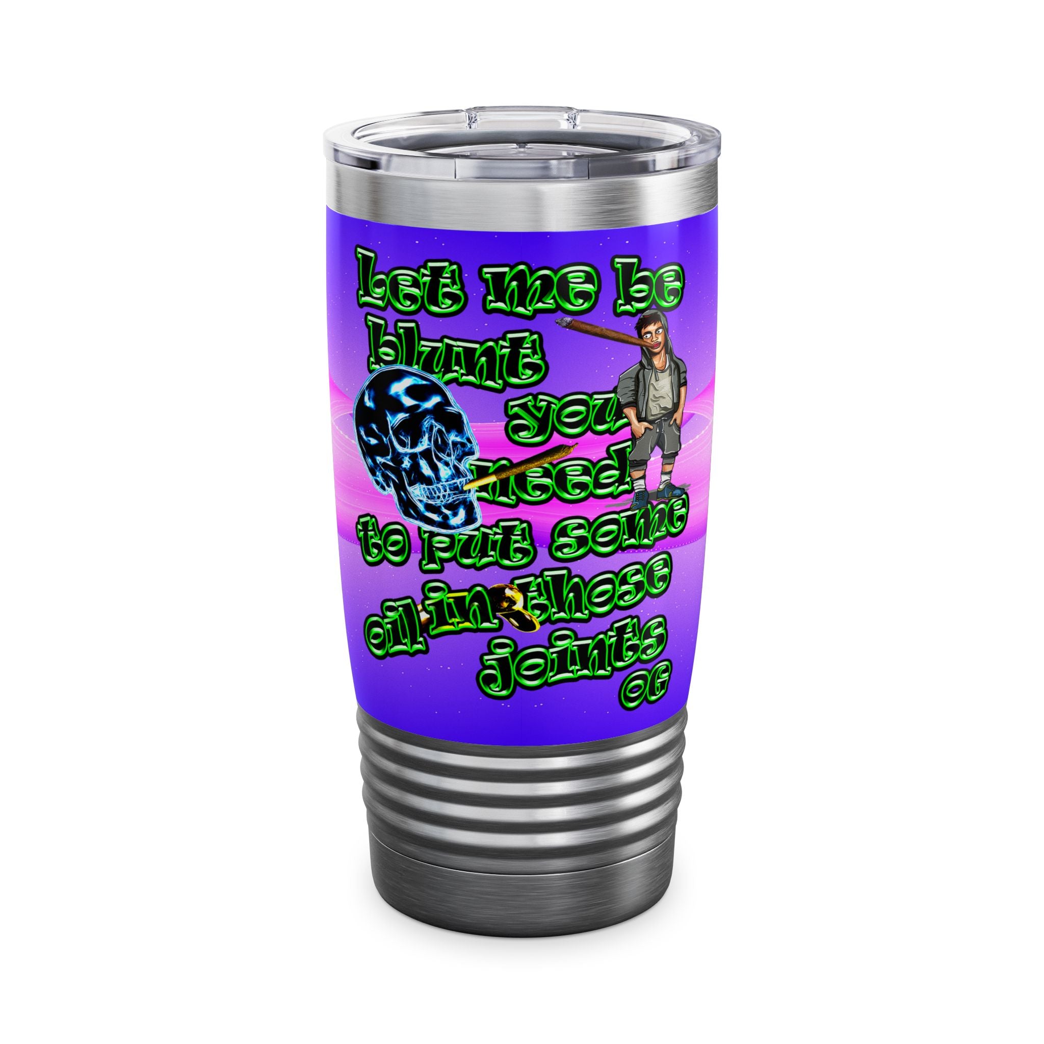 og - Ringneck Tumbler, 20oz (purple-pink wave)