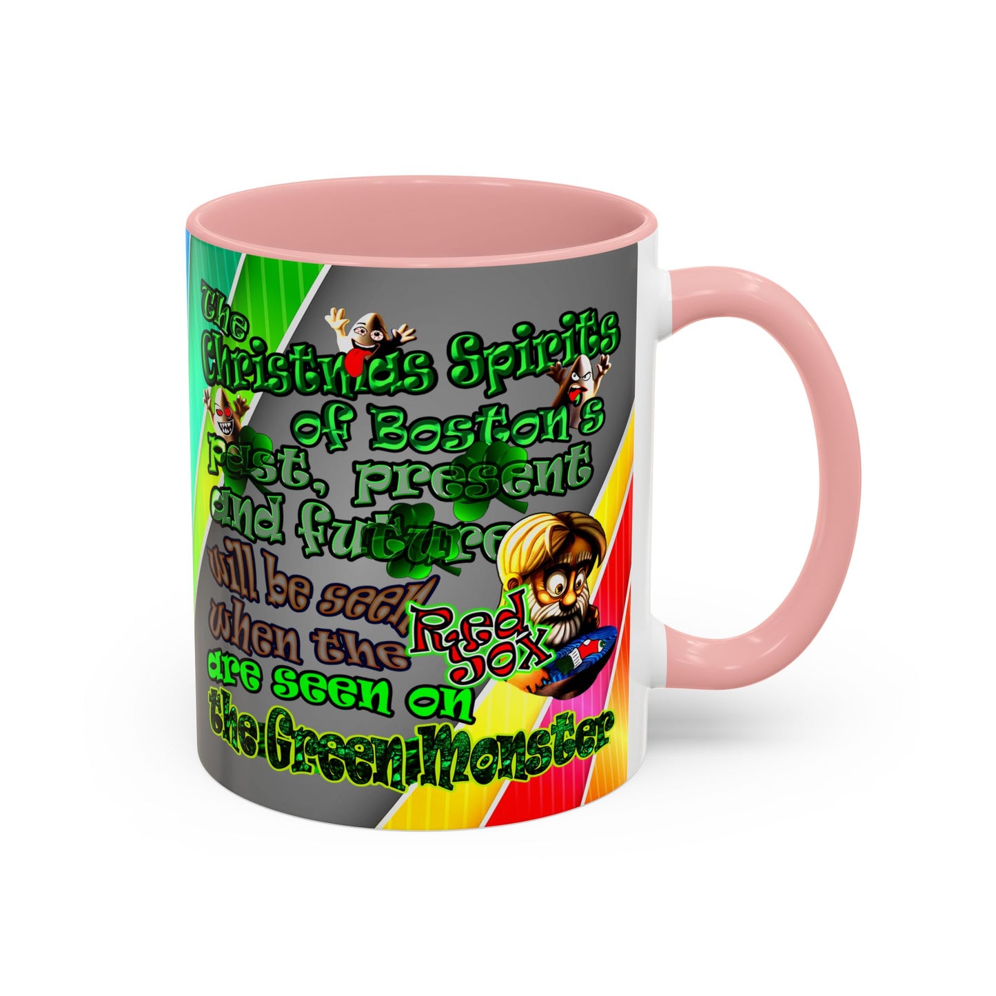 christmas spirits of boston - Accent Mug (rainbow split)