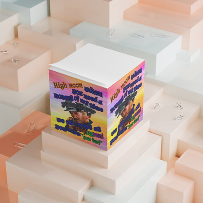high noon - note cube (color blur)