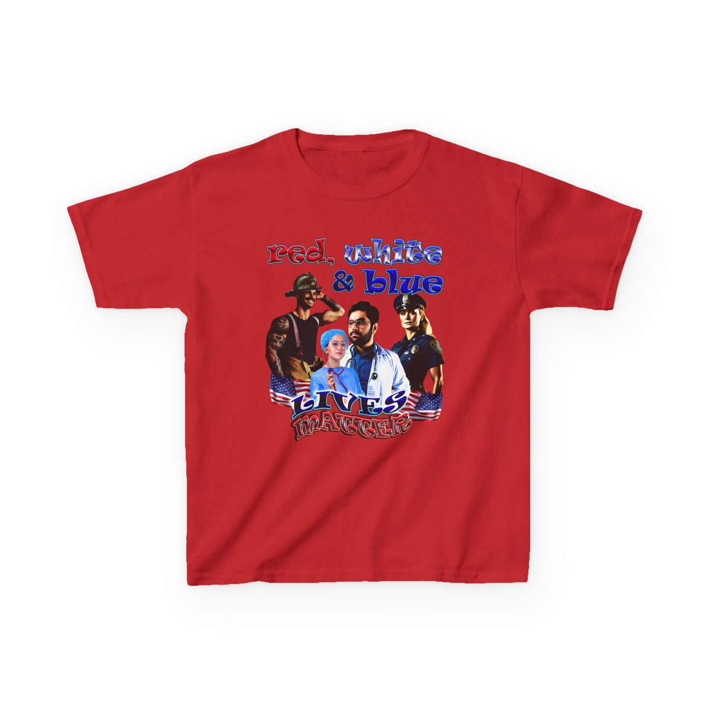 rw&b lives matter - Kids Heavy Cotton™ Tee