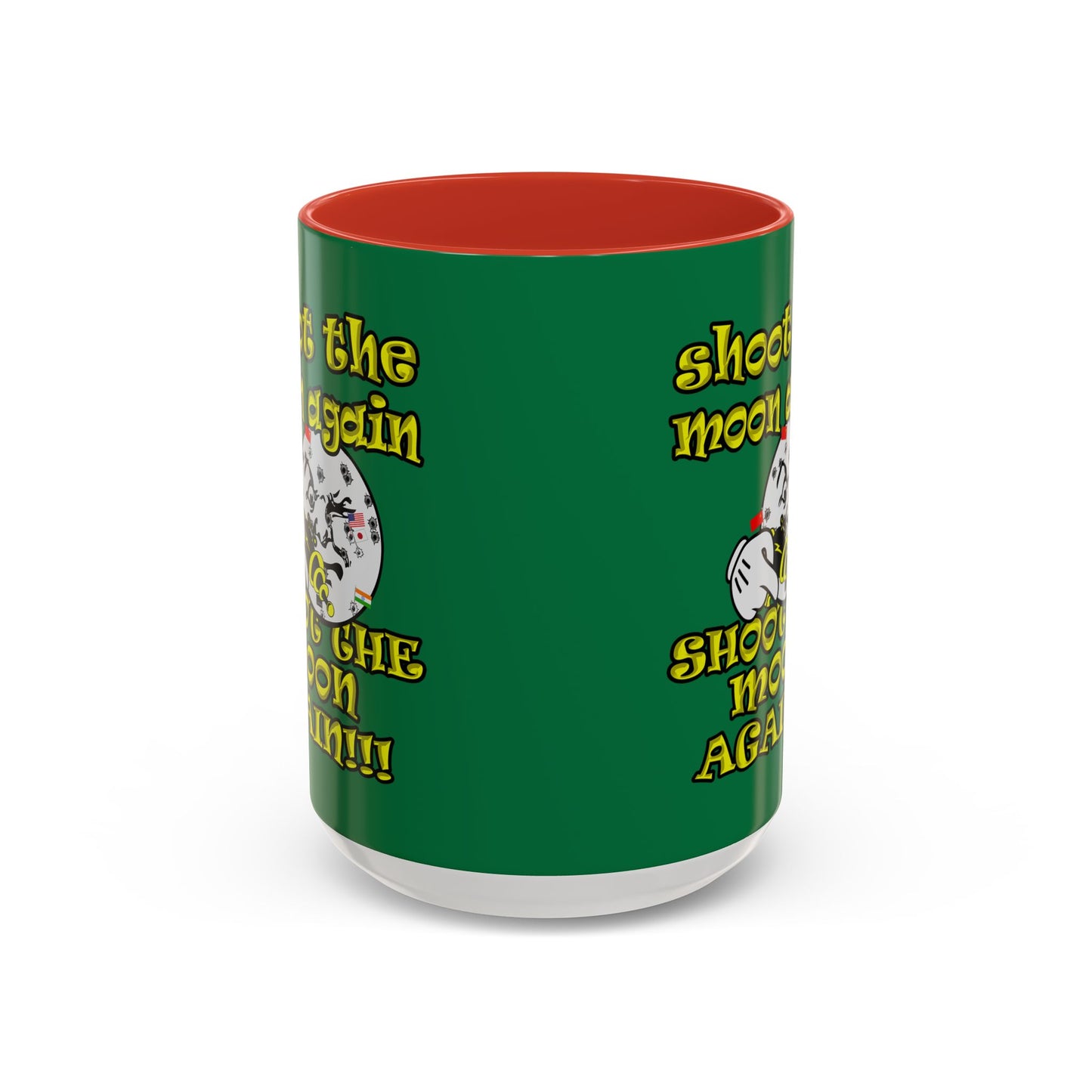 shoot the moon again - Accent Mug (dark green)