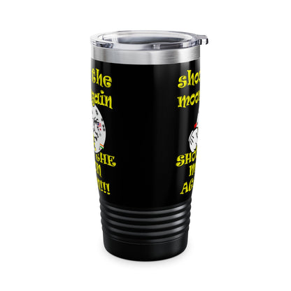 shoot the moon again - Ringneck Tumbler, 20oz (black)