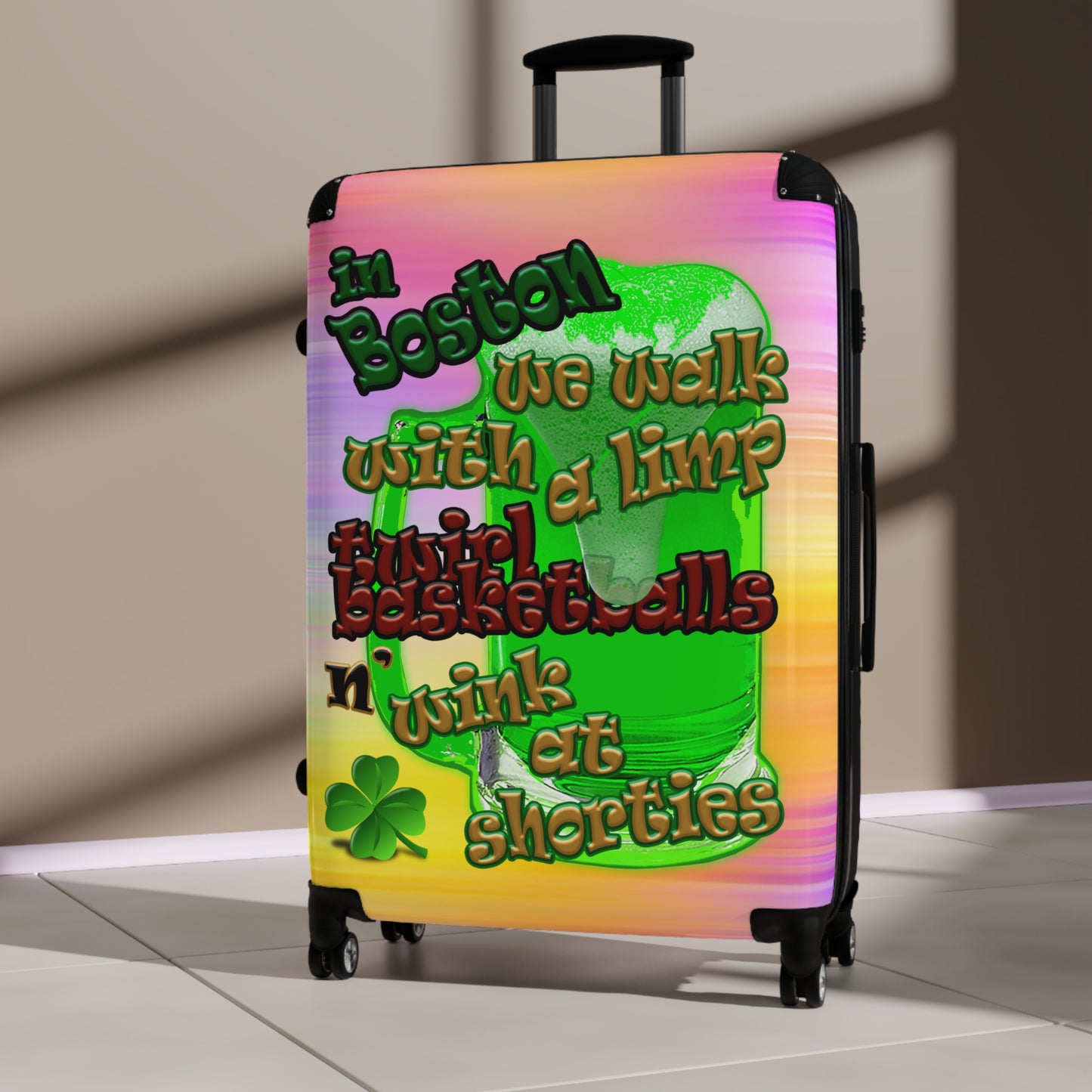 celtics logo - Suitcase (color blur)