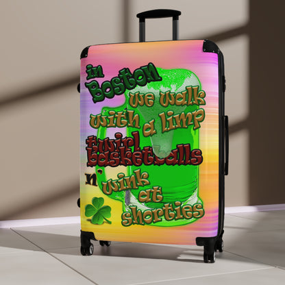 celtics logo - Suitcase (color blur)
