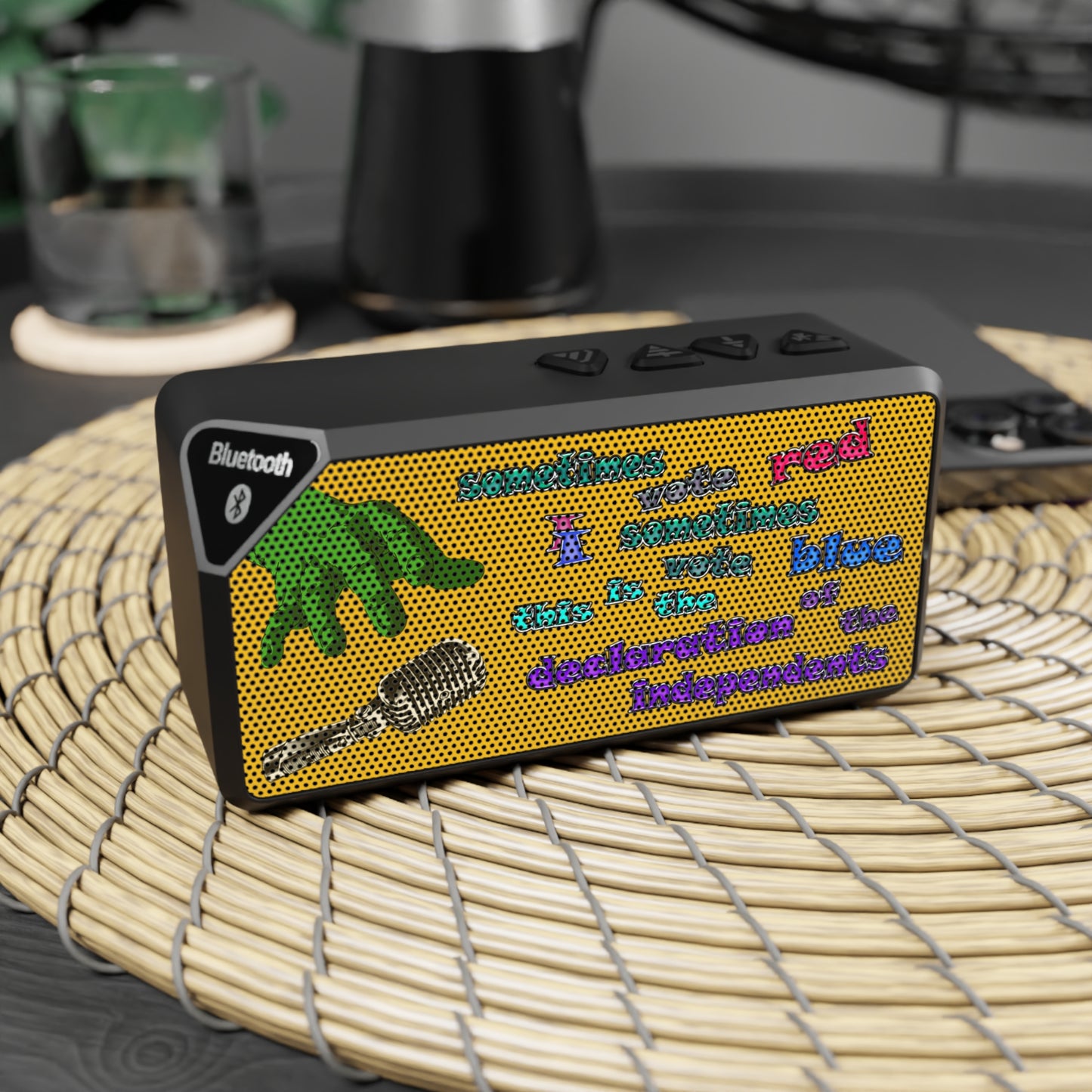 declaration of the independents - Jabba Bluetooth Speaker (yellow)