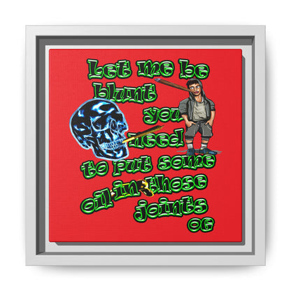 og - framed canvas art (red)