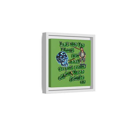 og - framed canvas art (green)