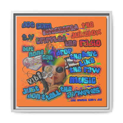 drop the beat - framed canvas art (crusta)