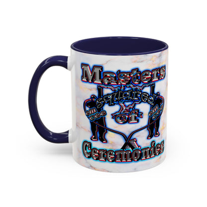 em cee squared - Accent Mug (white marble)