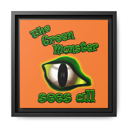 green monster - framed canvas art (crusta)