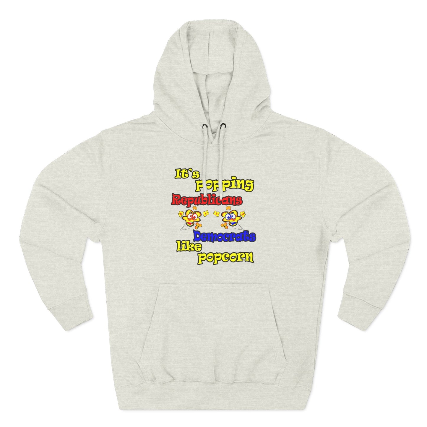 popping like popcorn - Three-Panel Fleece Hoodie