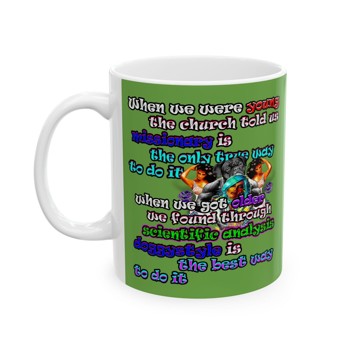 doggystyle - White Mug (green)