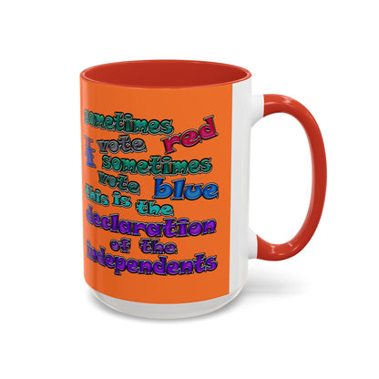 declaration of the independents - Accent Mug (crusta)