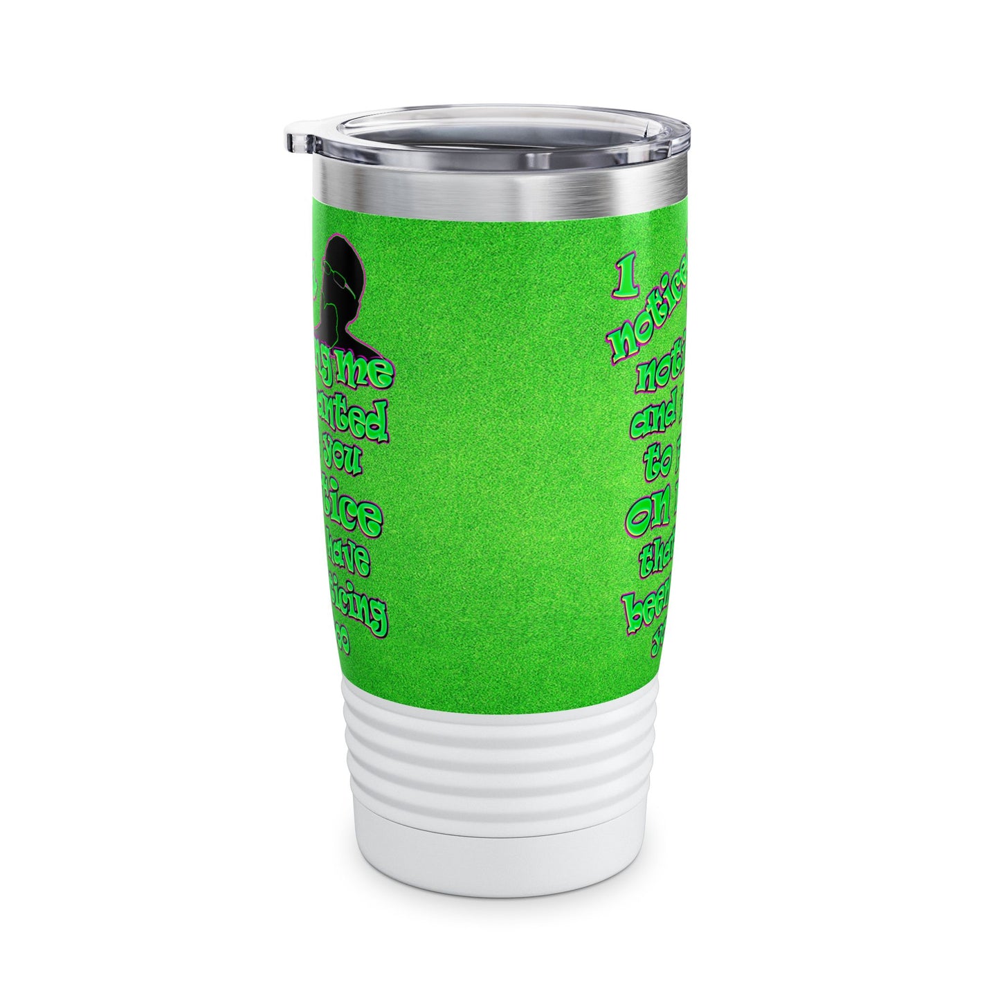 noticed you noticing - Ringneck Tumbler, 20oz (green turf)