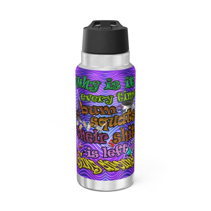 the bum's shit - Gator Tumbler, 32oz (purple wave)