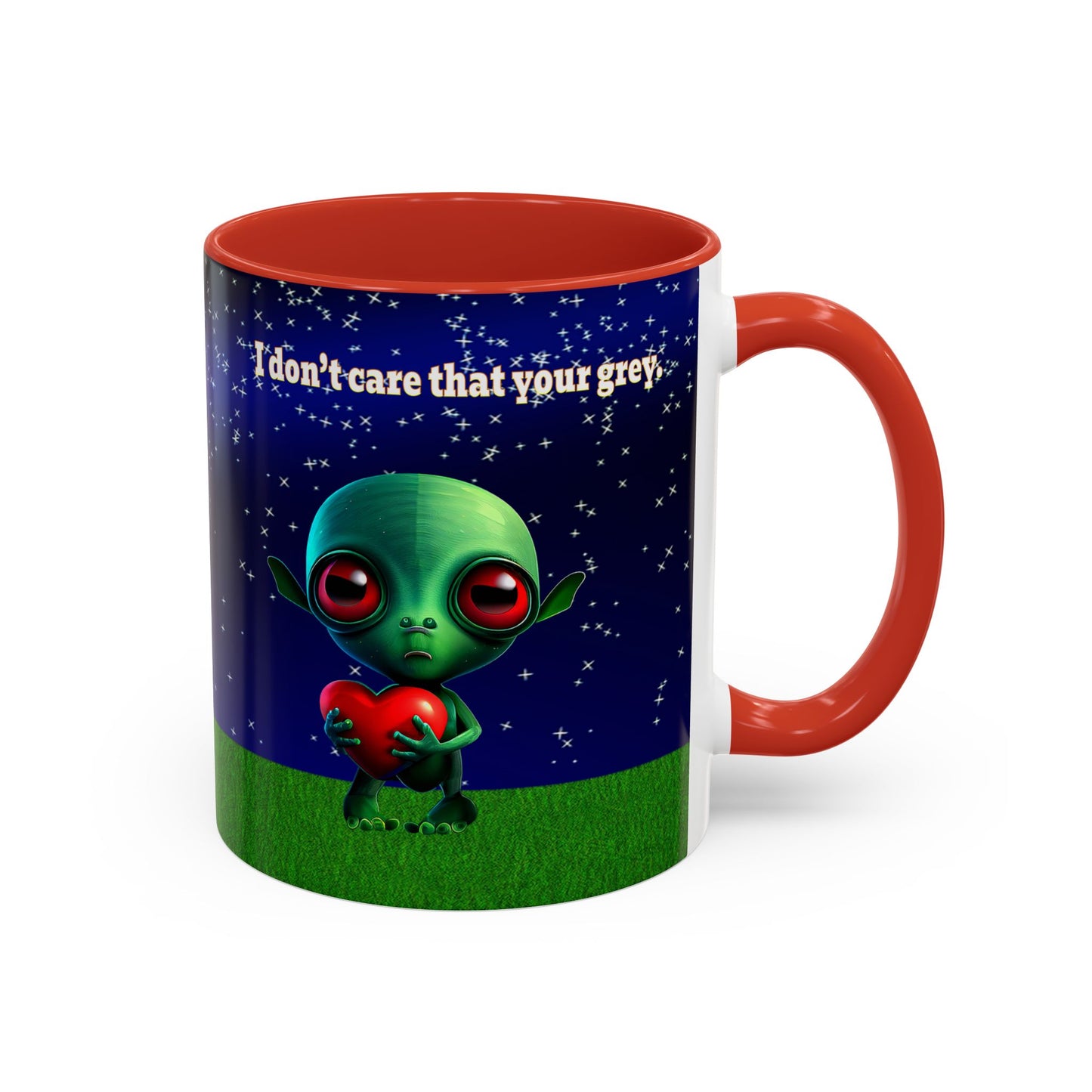 I don't care that your grey - Accent Mug ('snoops' background)