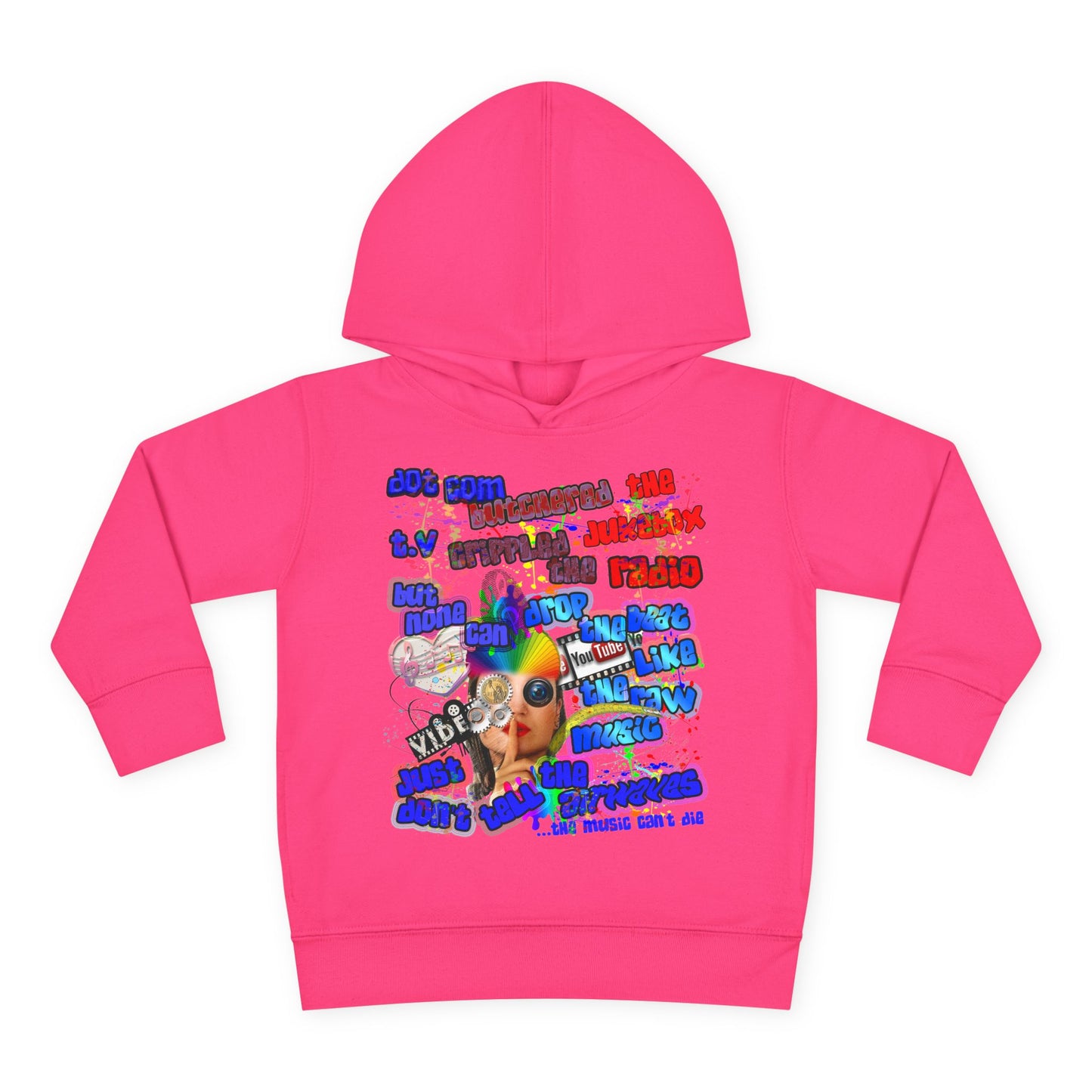 drop the beat - Toddler Pullover Fleece Hoodie