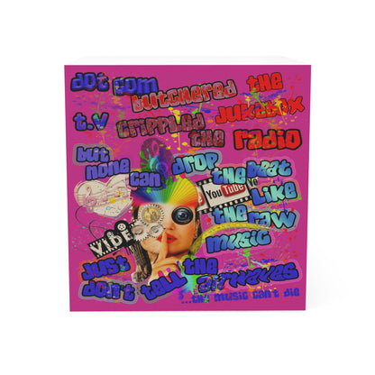 drop the beat - note cube (pink)