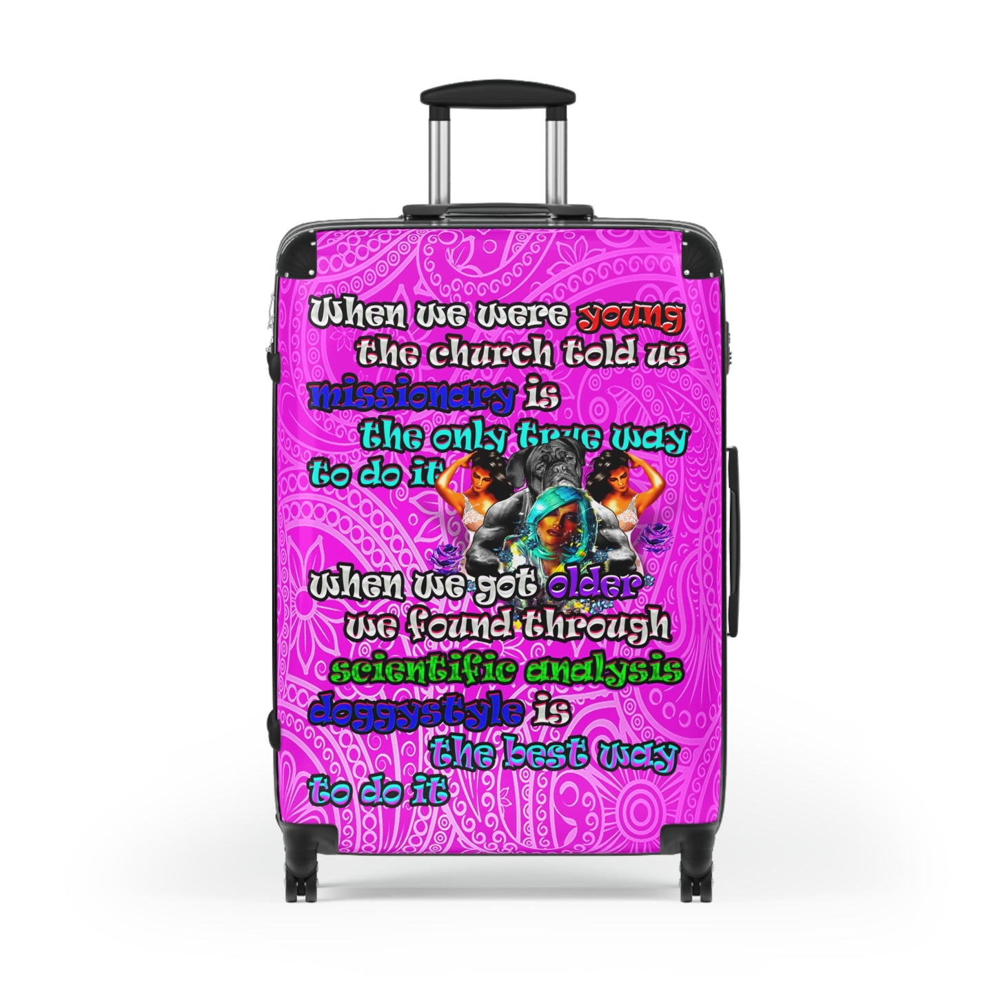 doggystyle - Suitcase (pink swirl)