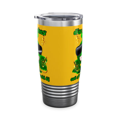 disc jockey - Ringneck Tumbler, 20oz (yellow)