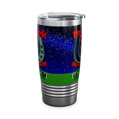 my luck - Ringneck Tumbler, 20oz ('snoops' background)