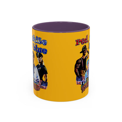 rw&b lives matter - Accent Mug (yellow)