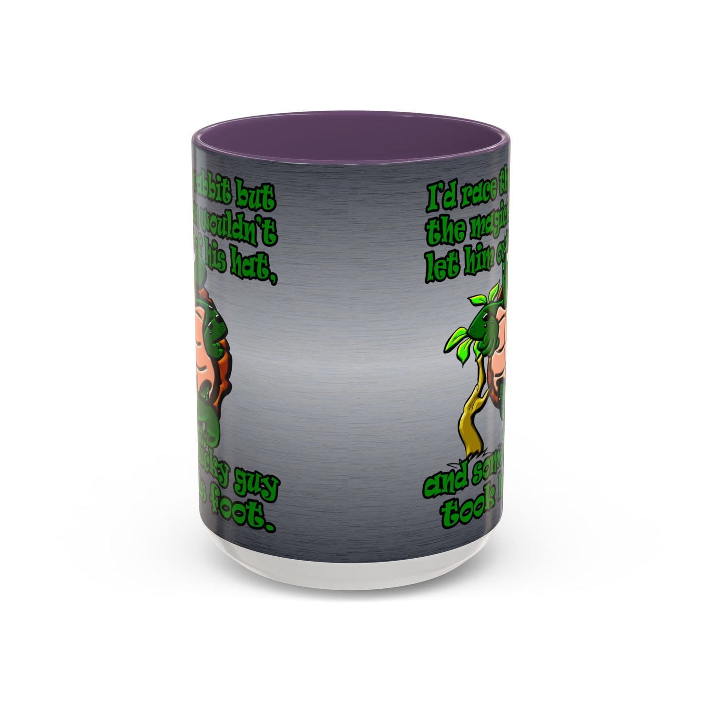turtle race - Accent Mug (brushed nickel)