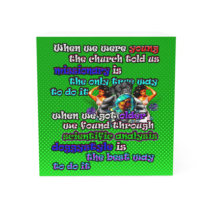 doggystyle - note cube (logo green)