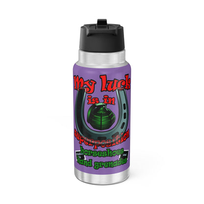 my luck - Gator Tumbler, 32oz (light purple)