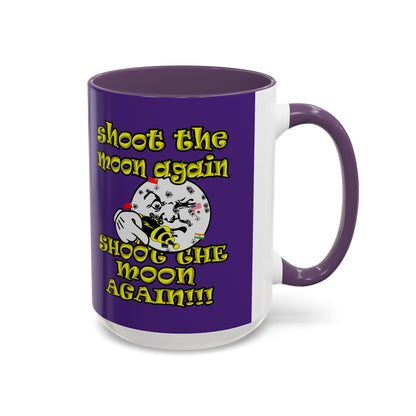 shoot the moon again - Accent Mug (purple)
