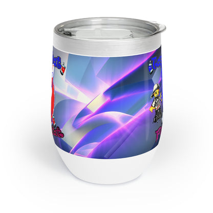 tag that - Chill Wine Tumbler (grey-pink wave)