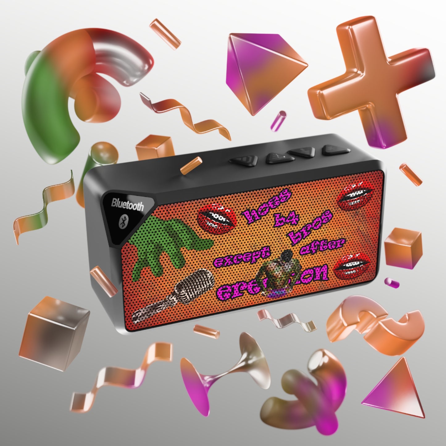 hoes b4 bros - Jabba Bluetooth Speaker (burnt orange)