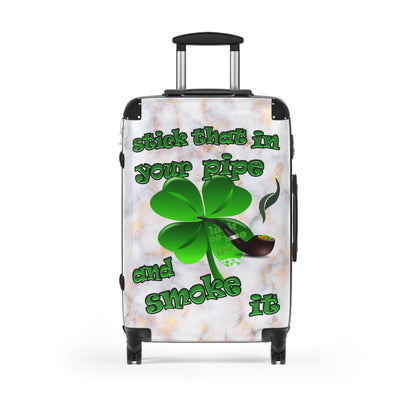 stick that in your pipe and smoke it - Suitcase (white marble)