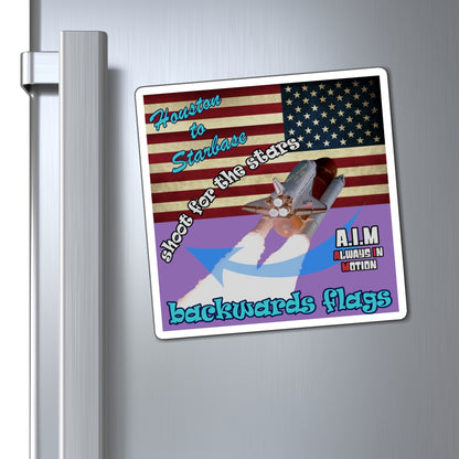 shoot for the stars - Magnets - (light purple)