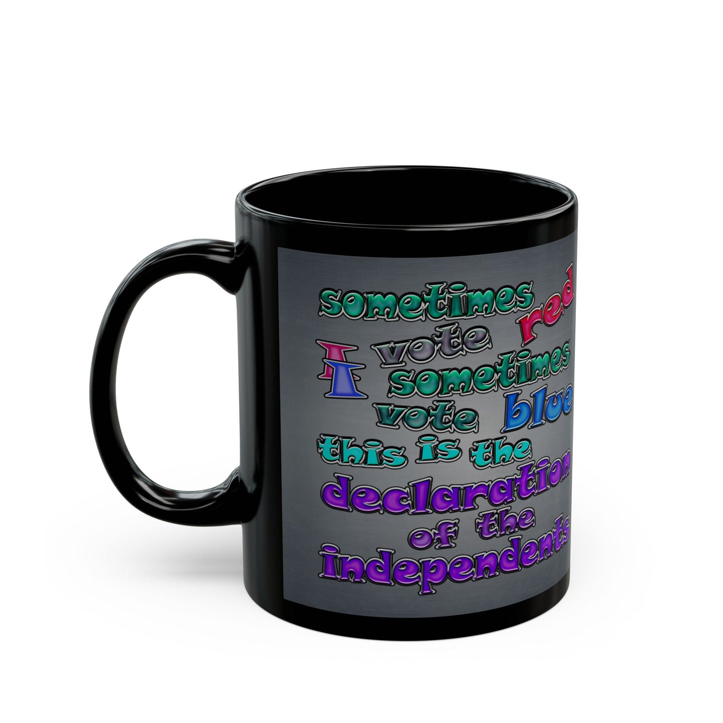 declaration of the independents - Black Mug (grey-light grey)