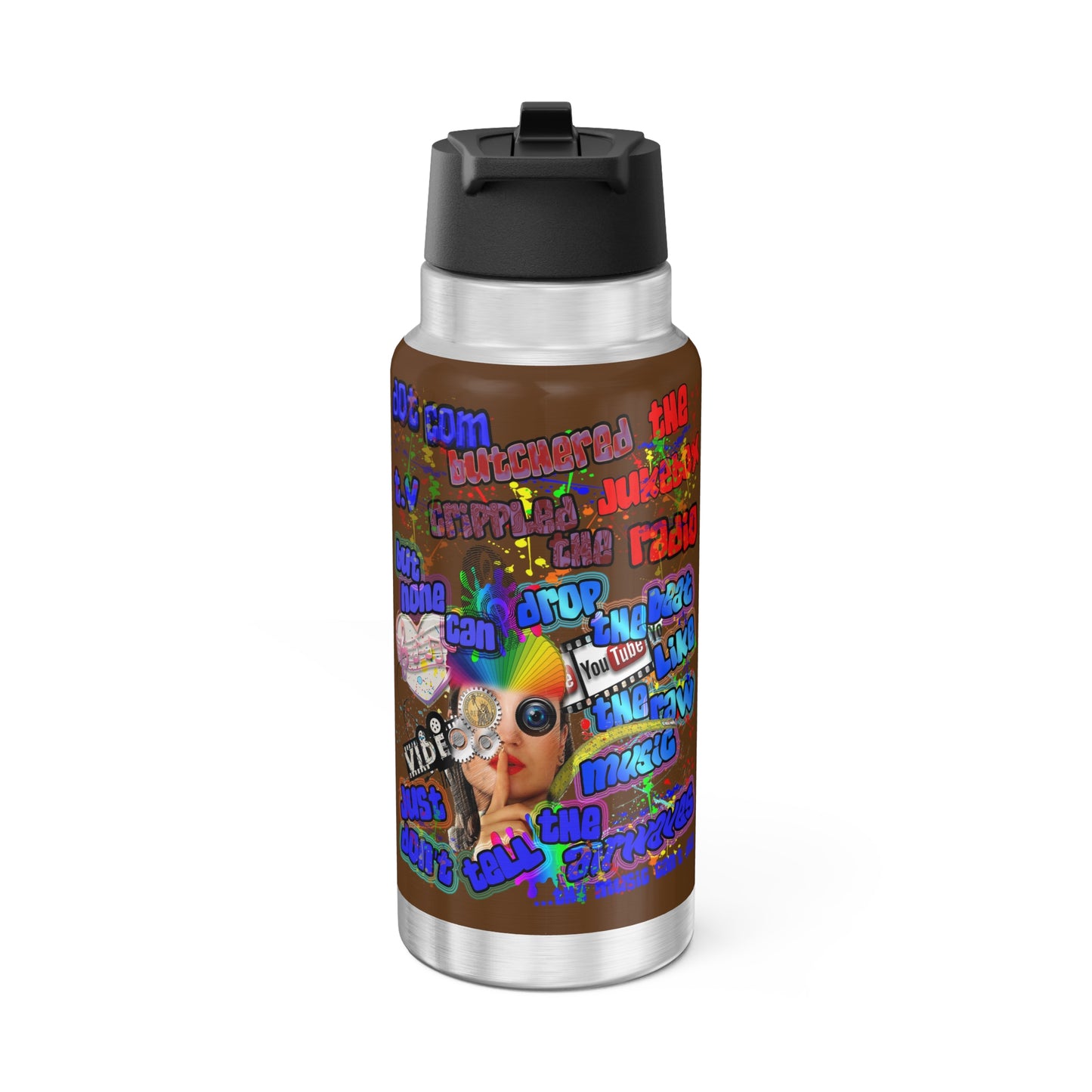 drop the beat - Gator Tumbler, 32oz (brown)