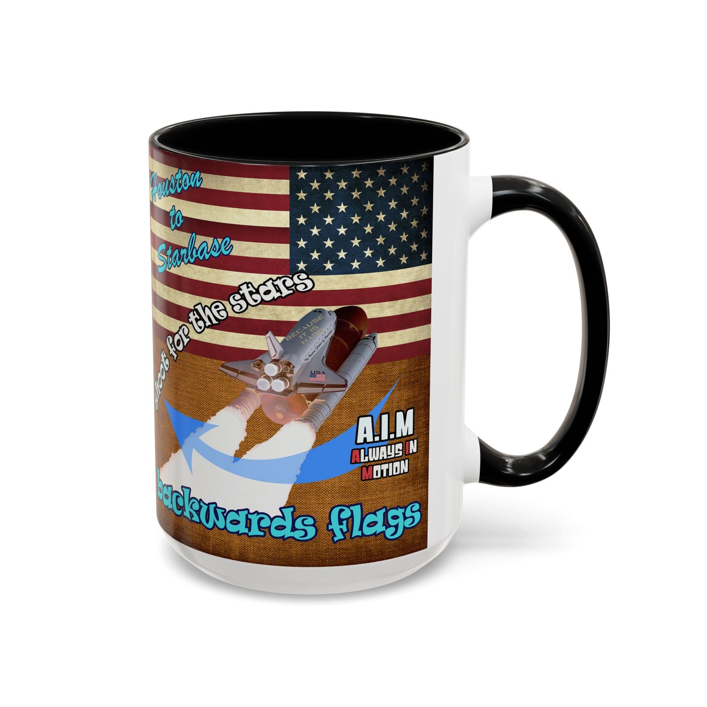 shoot for the stars - Accent Mug (brown papyrus)
