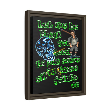 og - framed canvas art (black)