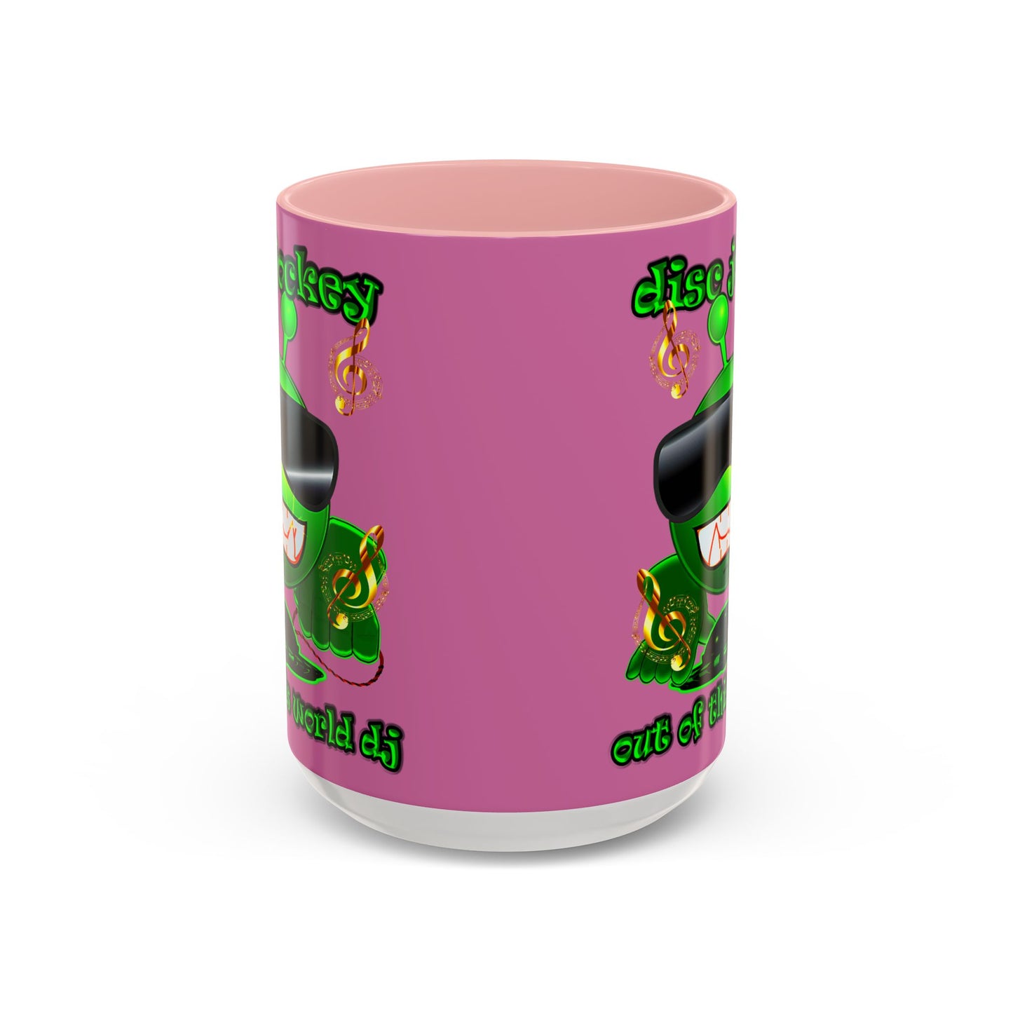 disc jockey - Accent Mug (light pink)