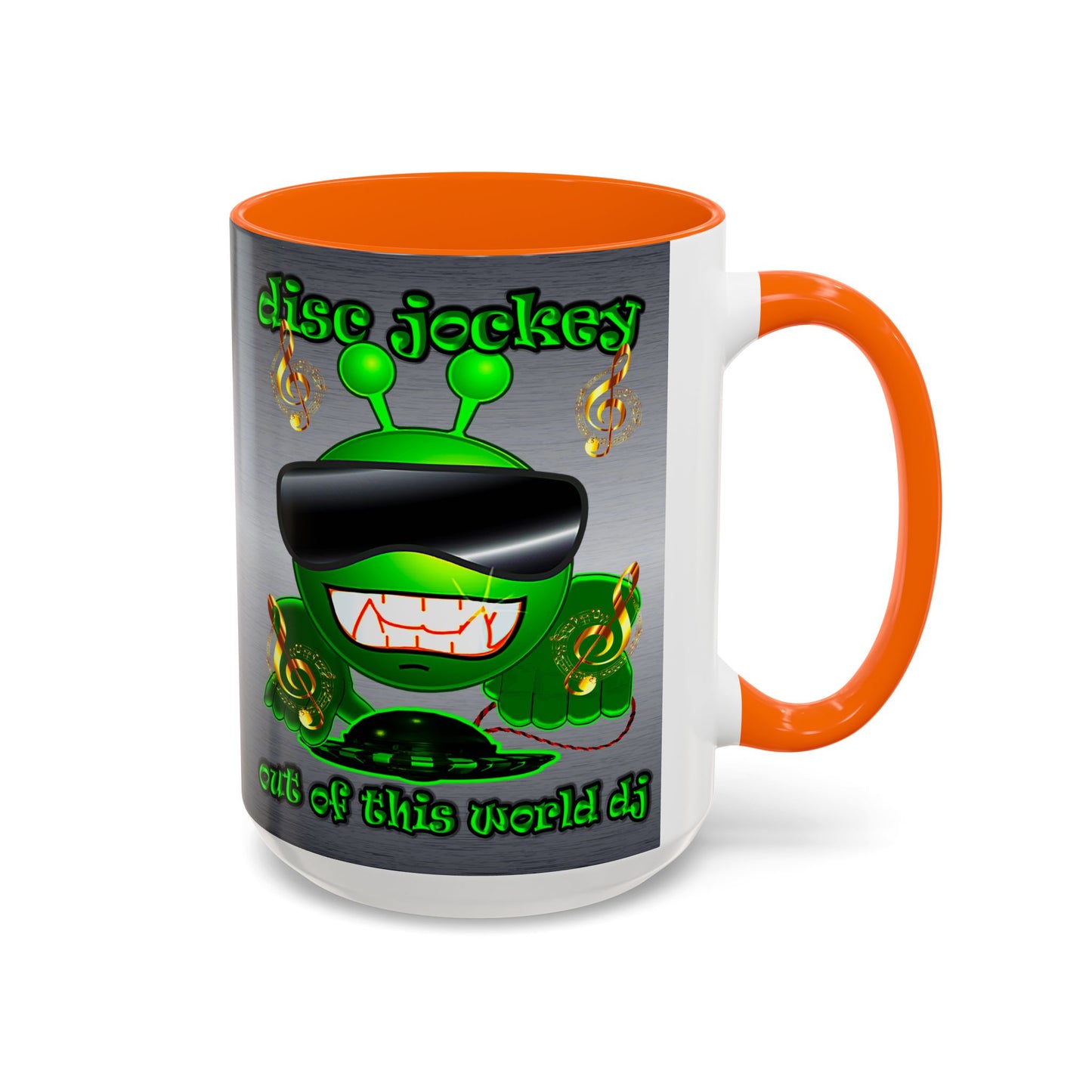 disc jockey - Accent Mug (brushed nickel)