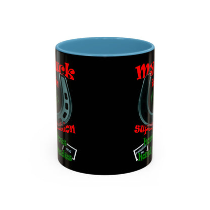 my luck - Accent Mug (black)