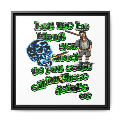 og - framed canvas art (white)
