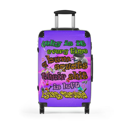 the bum's shit - Suitcase (purple-pink wave)