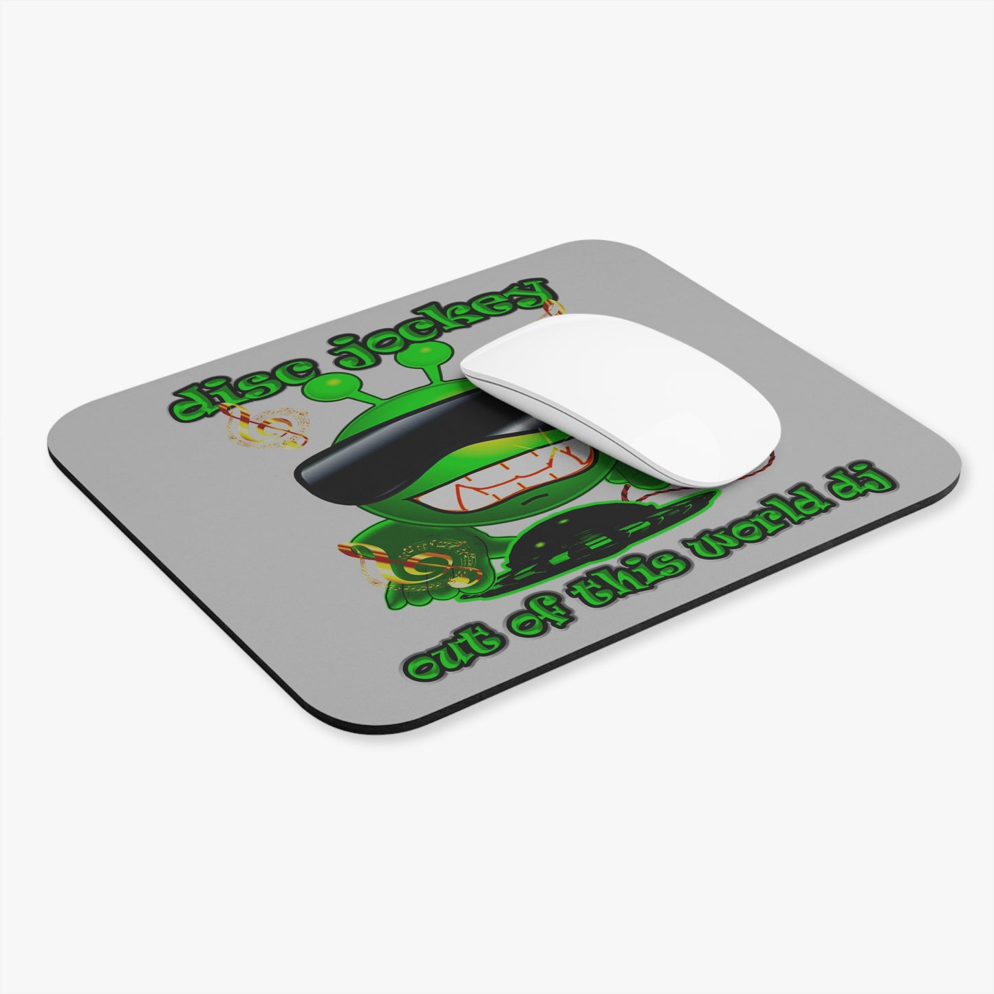 disc jockey - Mouse Pad (Rectangle) (light grey)