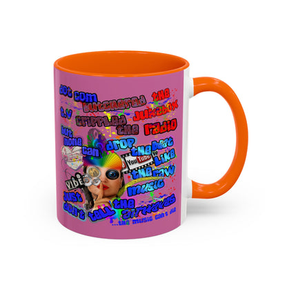 drop the beat - Accent Mug (light pink)