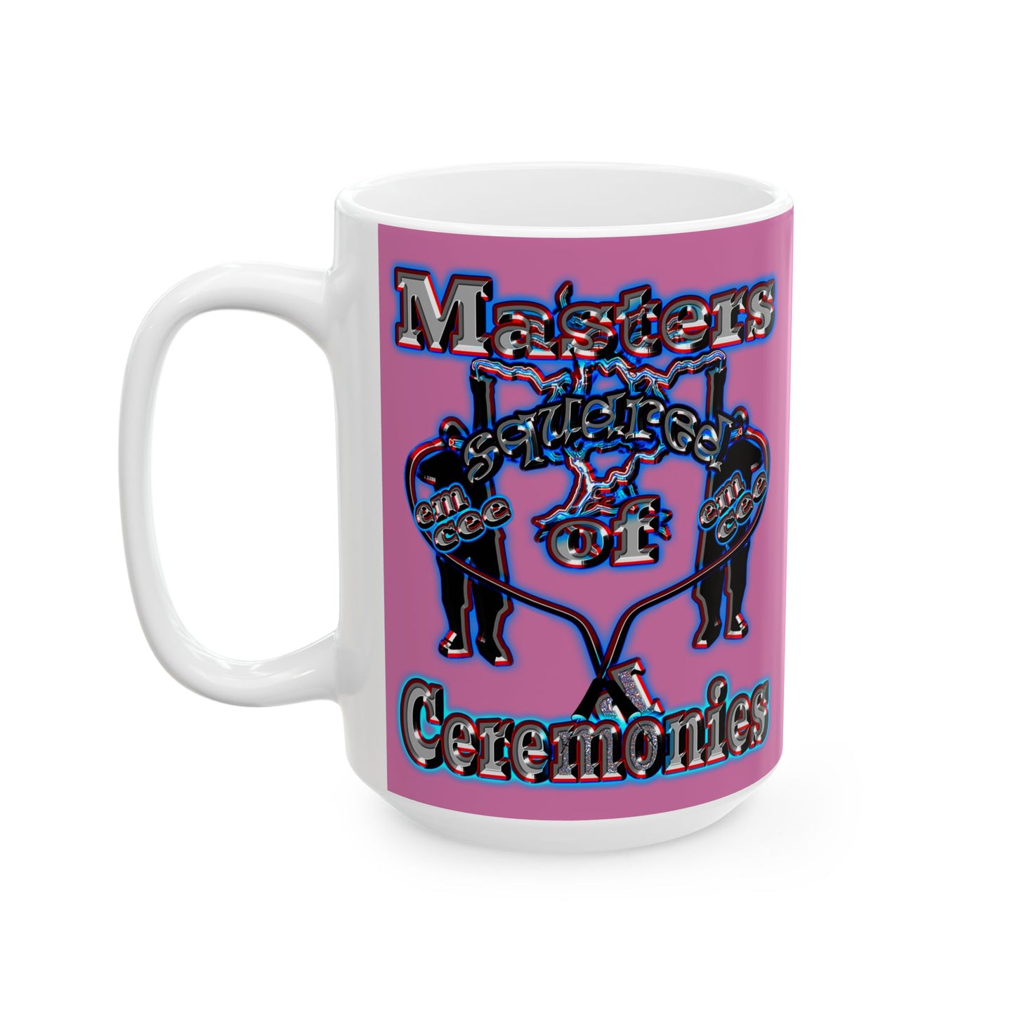 em cee squared - White Mug (light pink)