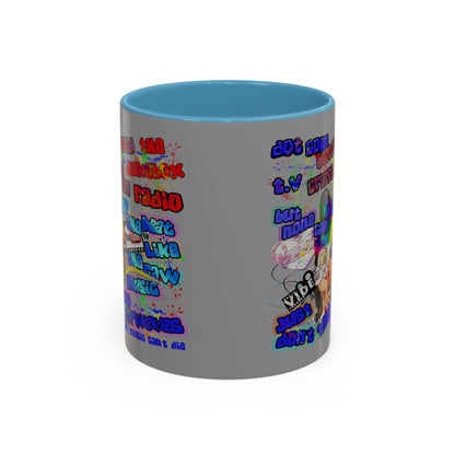 drop the beat - Accent Mug (grey)